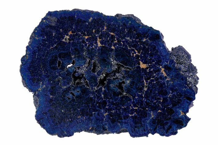 Vivid Blue, Cut/Polished Azurite Nodule Slice - Siberia #209512